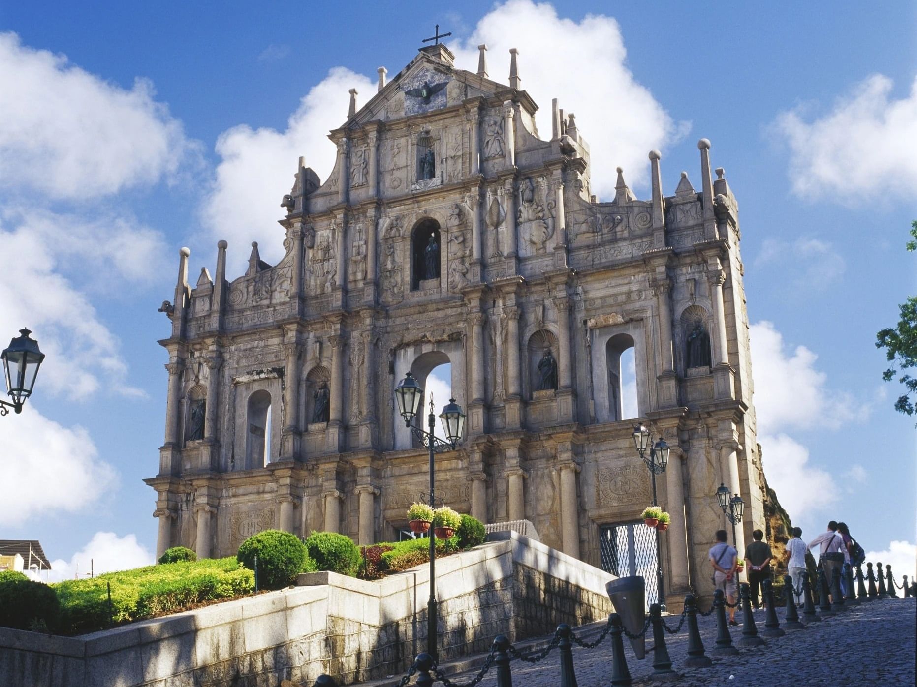 大三巴牌坊广场全景俯瞰